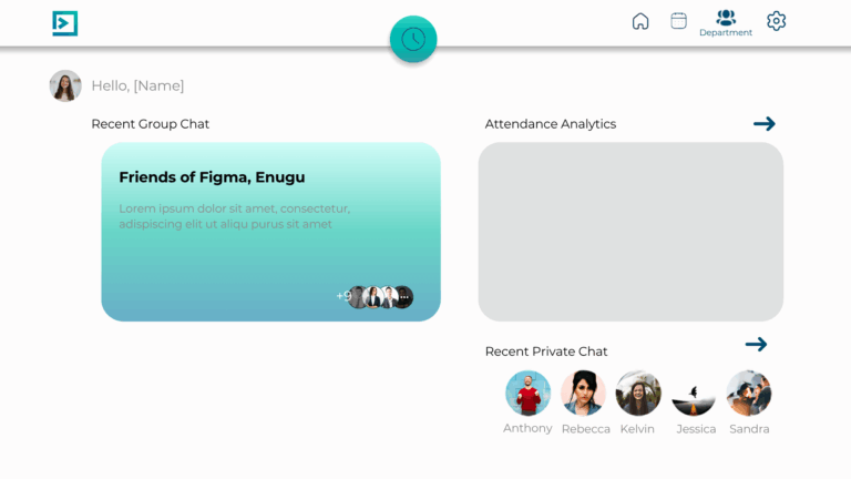 Desktop view of Syntry's Group chats module